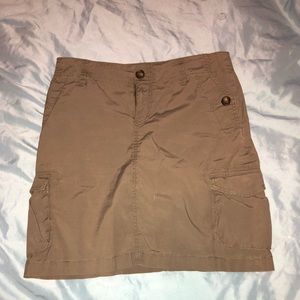 Banana Republic Brown Cargo Skirt, Size 0